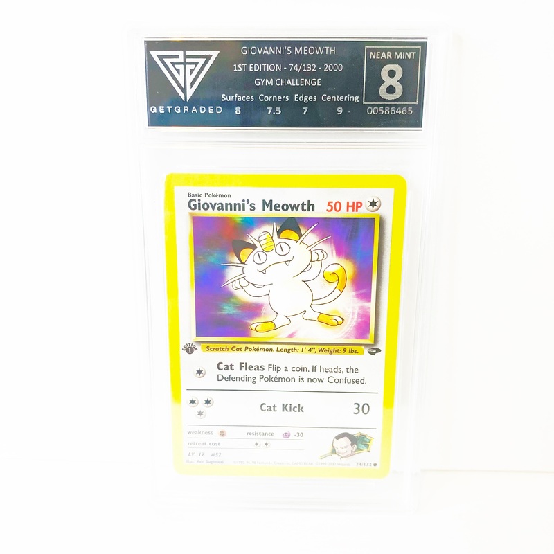 Pokemon Giovanni’s Mewoth 1st Edition Get Graded 7