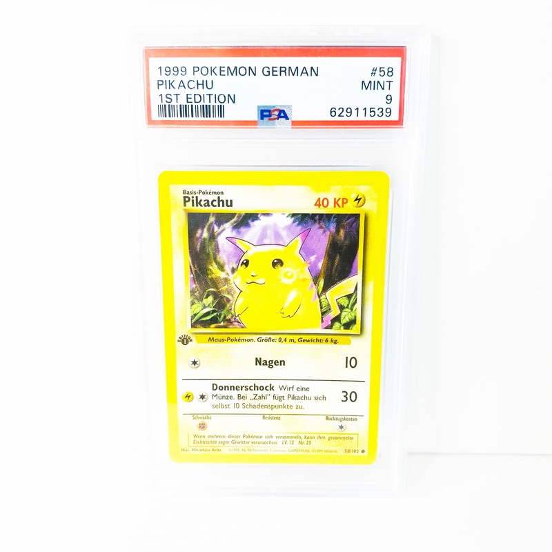 Pokemon Pikachu 1st Edition Base Set German PSA 9