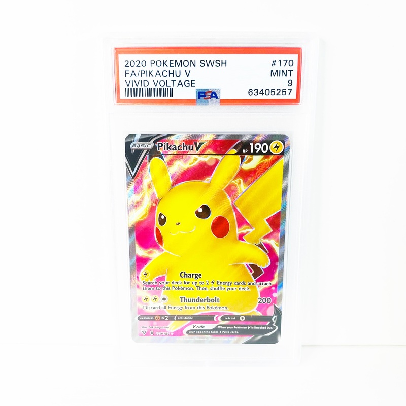 Pokemon Pikachu Full Art Vivid Voltage PSA 9