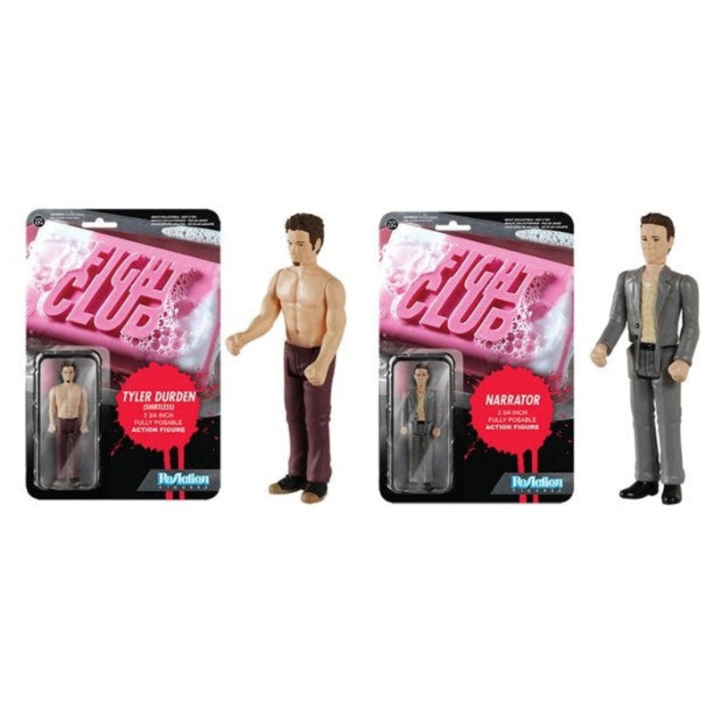 Funko ReAction Figures Fight Club Narrator and Shirtless Tyler Durden Action Figures