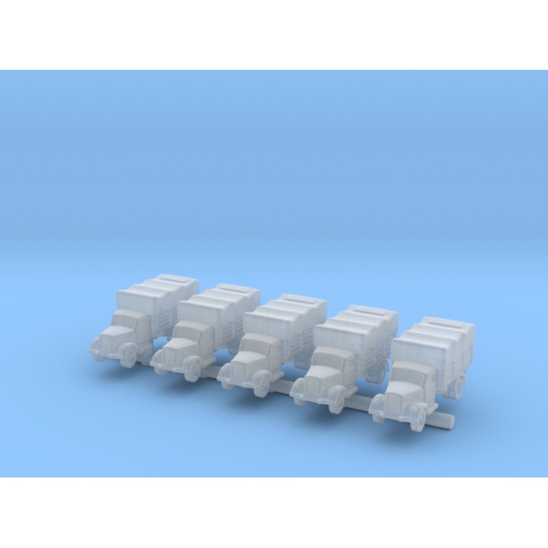 3D Printed German Opel Blitz Truck (x5)