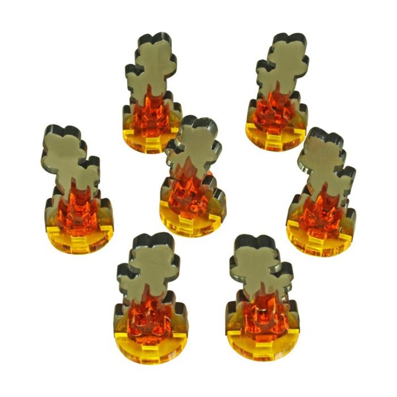 Litko Flaming Wreckage Marker, Small (x7)
