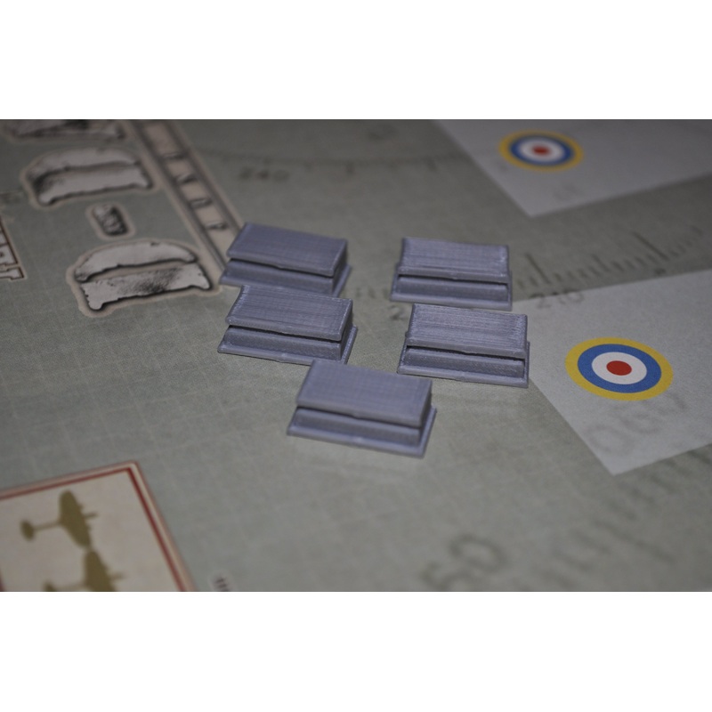 3D Printed Normandy Beach Heavy Bunker (x5)