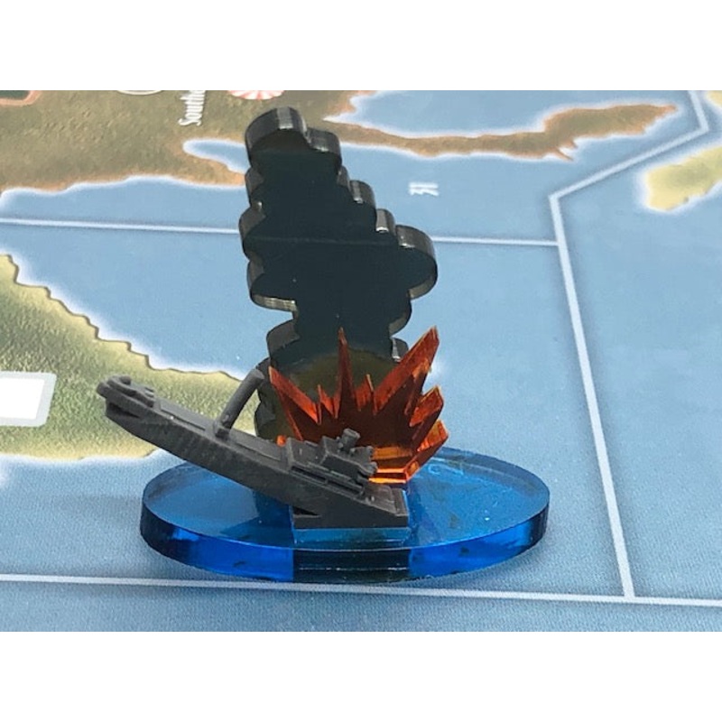 Acrylic/3D Printed Convoy Disruption Marker (x5)