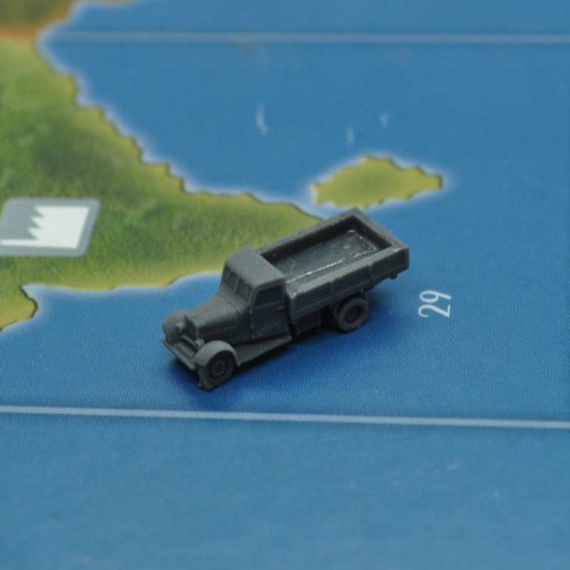 10pc 3D Printed Polish Fiat 621 Truck Open Back