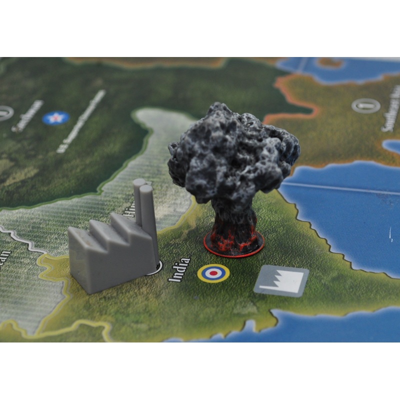 3D Printed Atomic Blast/Mushroom Cloud  (x6)
