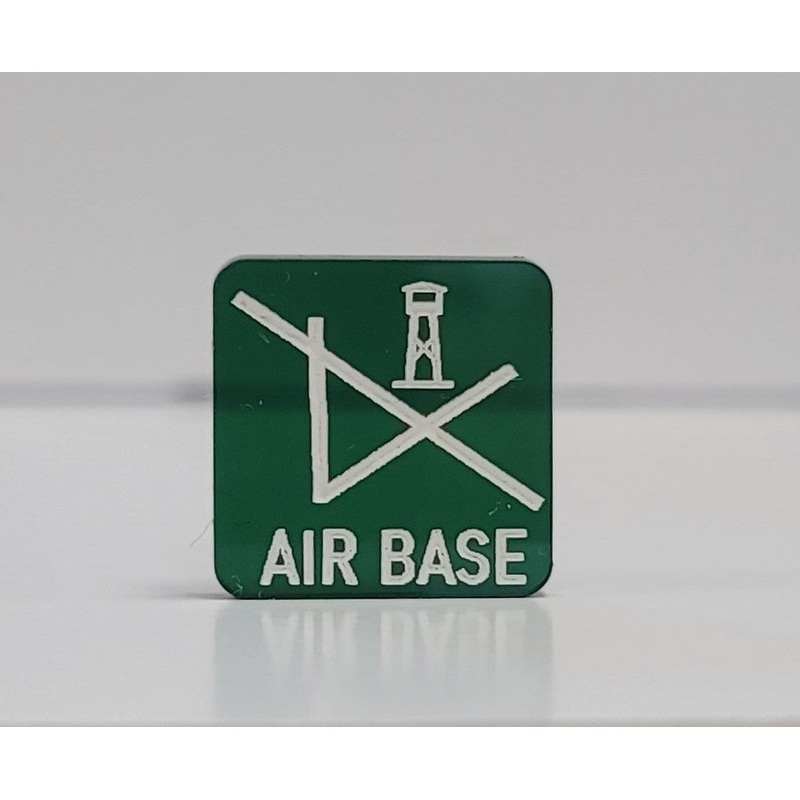.75 Large Air Base Marker with White Acrylic In-Fill (x10)