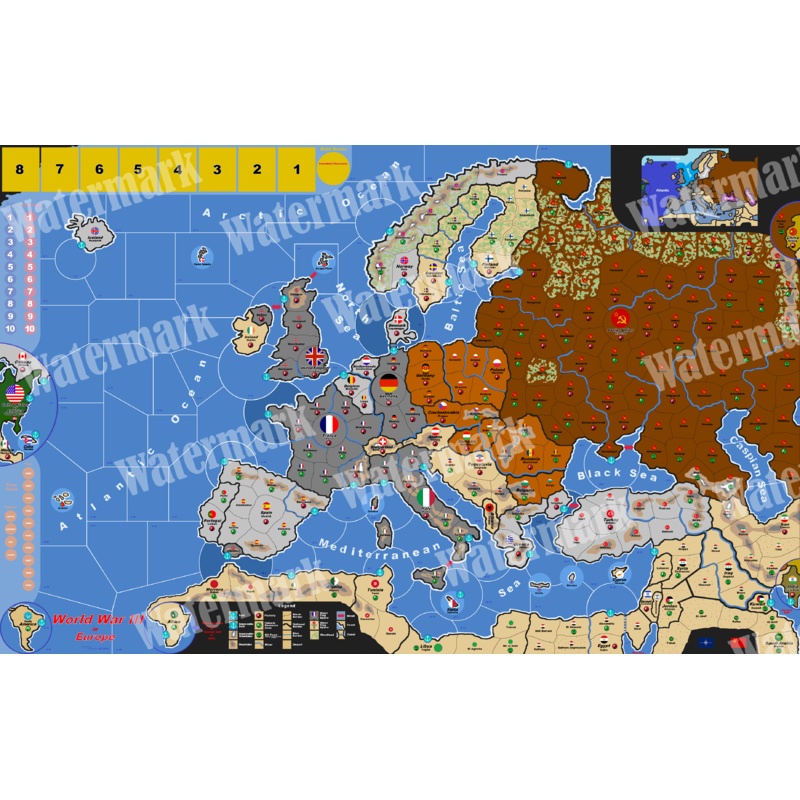 WW3 NATO vs Warsaw Pact in Europe during the 1980s