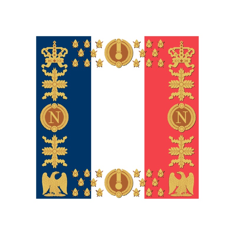 Acrylic Napoleonic Flag of France Token (x10)
