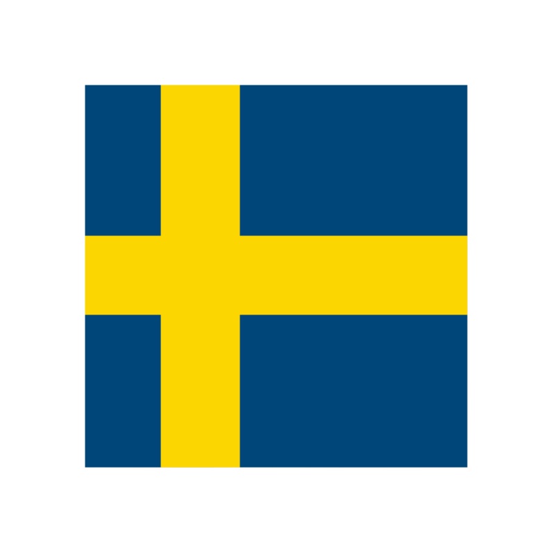 Acrylic Napoleonic Flag of Sweden Token (x10)
