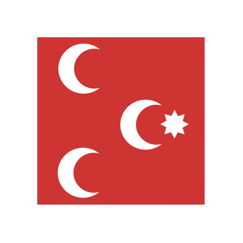 Acrylic Napoleonic Flag of the Ottoman Empire Token (x10)