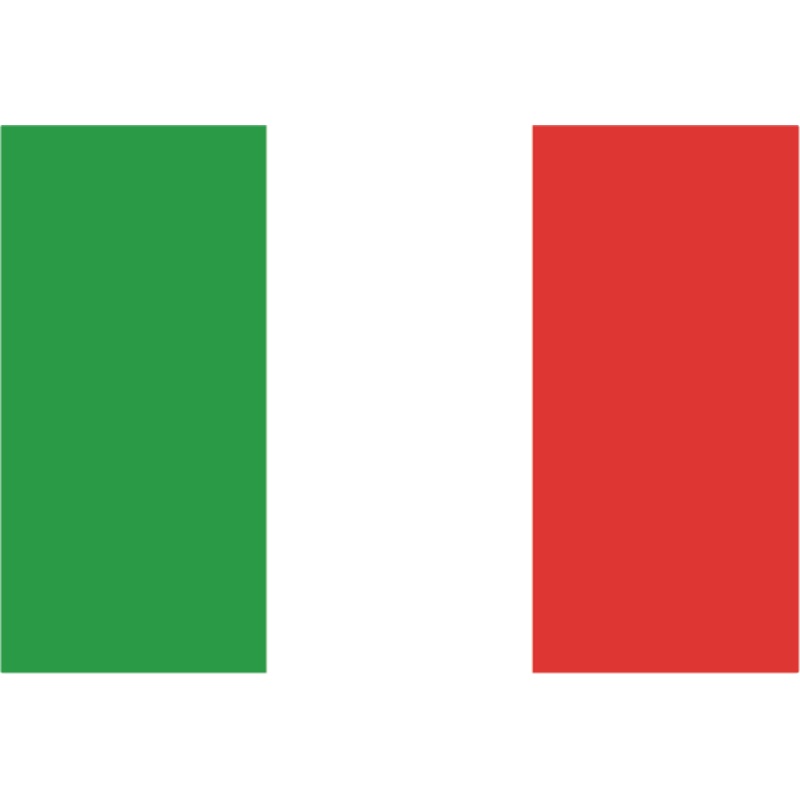 Acrylic Tri-Colored Italian Flag Token (x10)