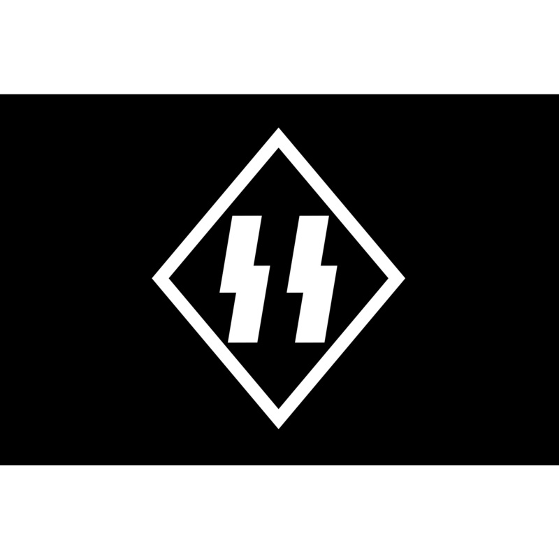 Acrylic WW2 SS Flag Token (x10)