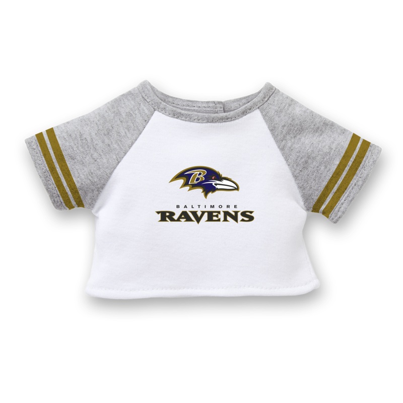 American Girl x NFL Baltimore Ravens Fan Tee for 18-inch Dolls