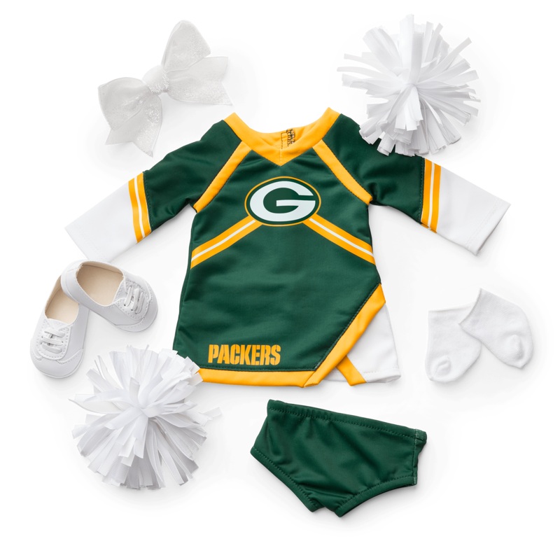 American Girl x NFL Green Bay Packers Cheer Uniform for 18-inch Dolls