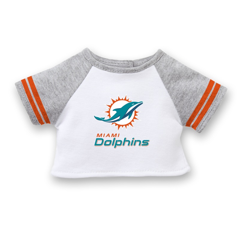 American Girl x NFL Miami Dolphins Fan Tee for 18-inch Dolls