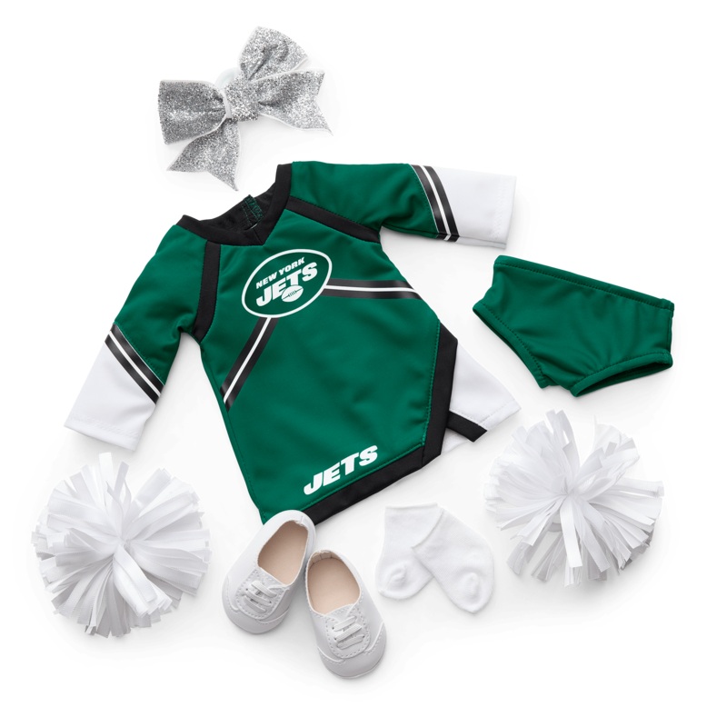 American Girl x NFL New York Jets Cheer Uniform for 18-inch Dolls