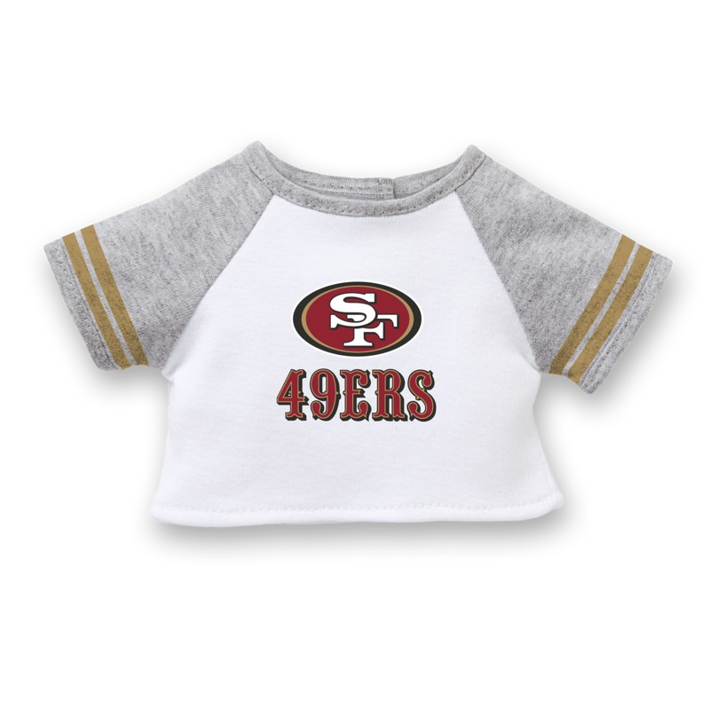 American Girl x NFL San Francisco 49ers Fan Tee for 18-inch Dolls