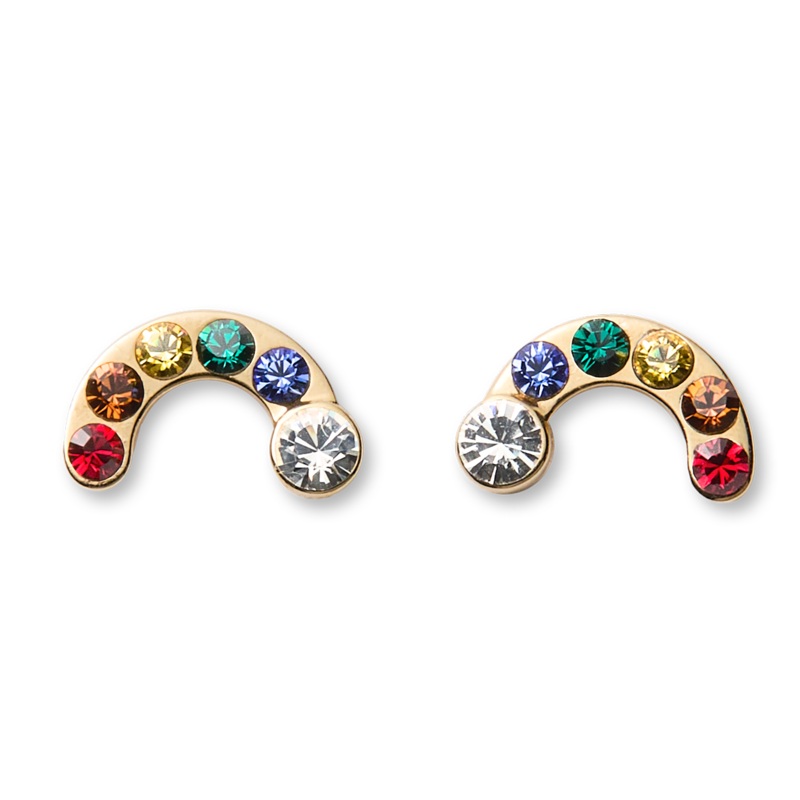 American Girl x Stephanie Gottlieb Radiant Rainbow Stud Earrings for Girls