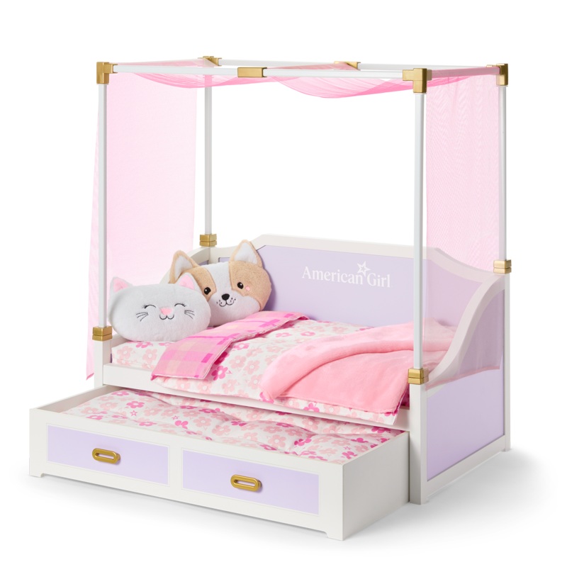 All Set for Sleepovers Canopy Bed for 18-inch Dolls AWKU28051869
