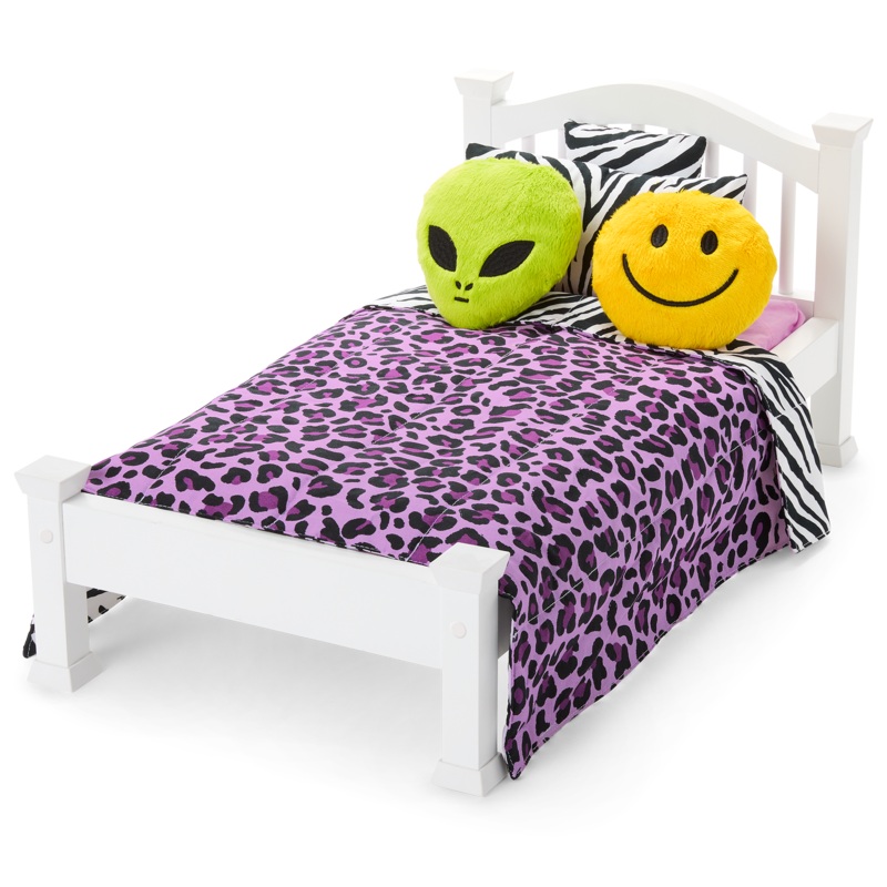 Nickis Bed & Animal-Print Bedding Set for 18-inch Dolls (Historical Characters) AWKU28051914