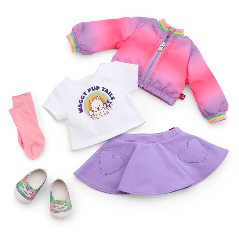 Summers Waggy Pup Tails Outfit for 18-inch Dolls (Girl of the Year 2025)
