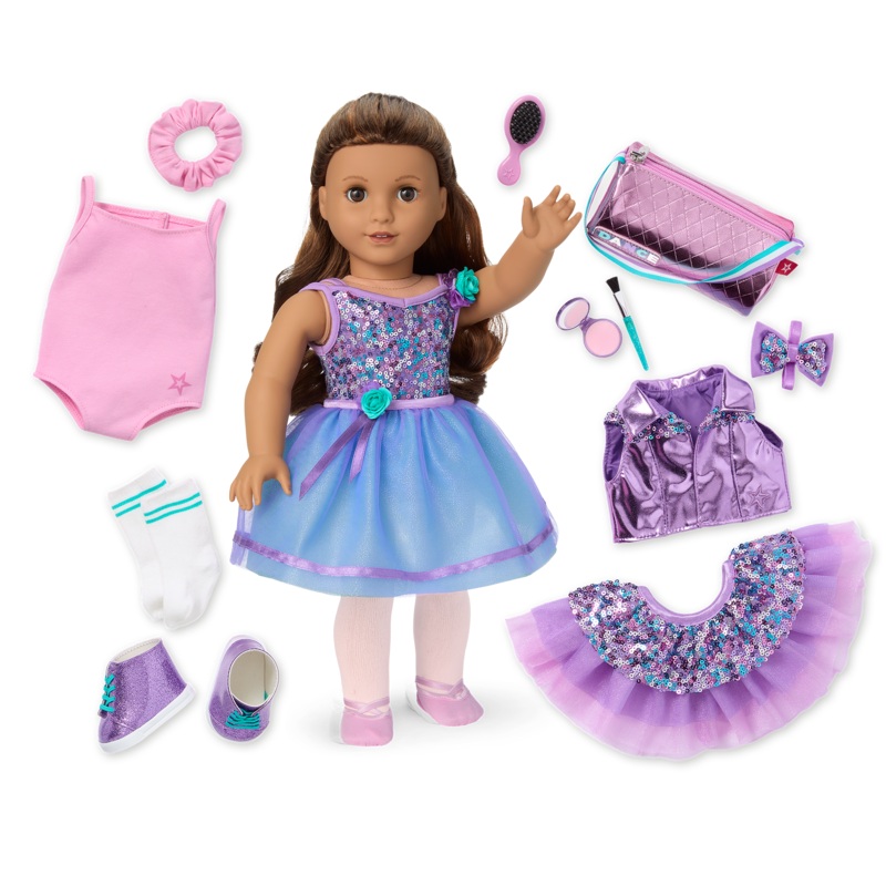 Truly Me #117 18-inch Doll & Practice-to-Performance Dance Set