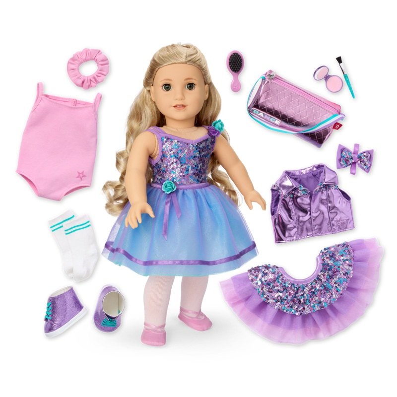 Truly Me #125 18-inch Doll & Practice-to-Performance Dance Set