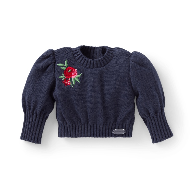 American Girl x Janie and Jack Midnight Rose Puff-Sleeve Top for 18-inch Dolls
