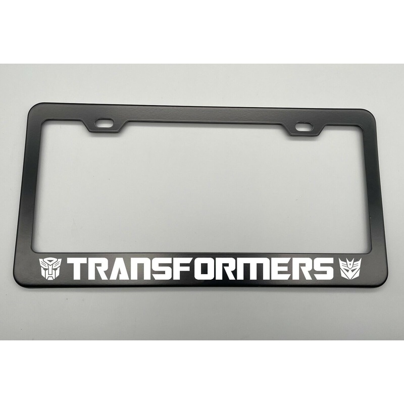 Black Holder for License Plate License Plate Holder Laser Engraved For Transformers Black Stainless Metal