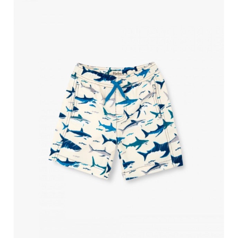Hately Toothy Sharks Swim Trunks