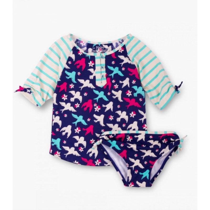 Hatley Flying Sparrows Rash Guard Set