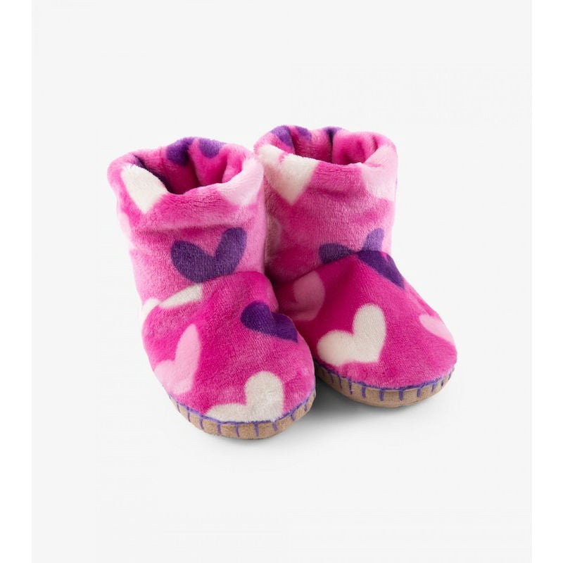 Hatley Multi Hearts Fleece Slippers