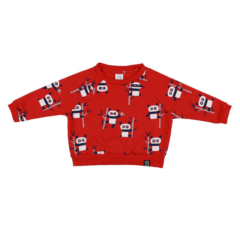 Kukukid Sweatshirt Coral Pandas