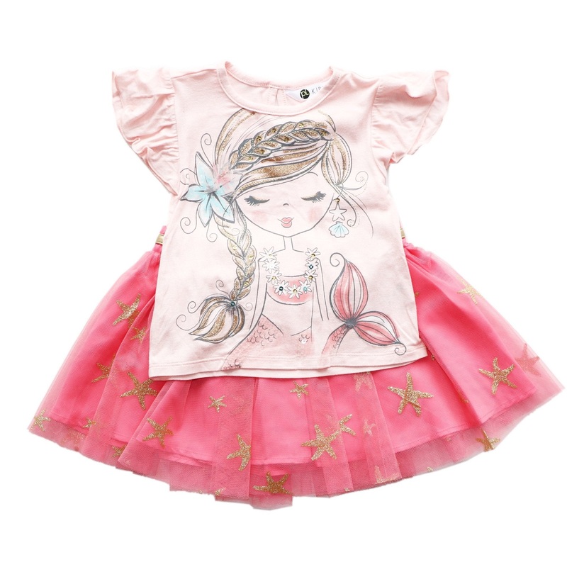 PETIT LEM TEE & SKIRT – SEA PRINCESS
