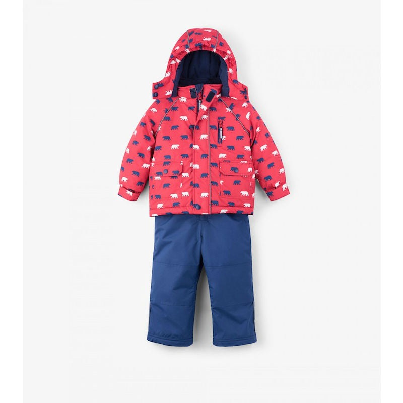 Hatley Polar Bear Silhouettes Baby Snowsuit Set
