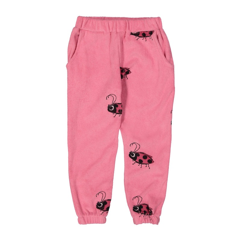 Hugo Loves Tiki Terry 80’s Sweat Pants – Pink Ladybug