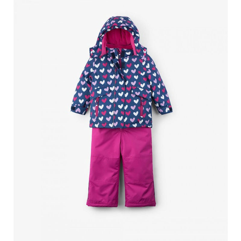 Hatley Multi Hearts Baby Snowsuit Set