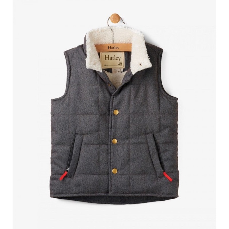 Hatley Quilted Sherpa Lined Vest