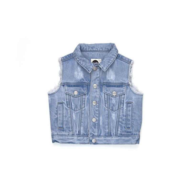 Sudo Mini Bodhi Denim Vest – Coast Blue