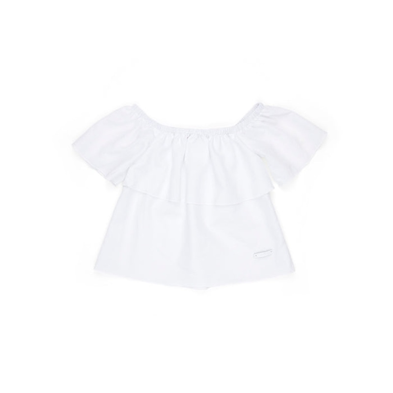Sudo Mini Isla Off Shoulder Top – Crisp White