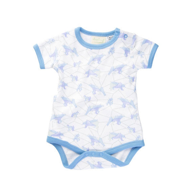 Sapling Galaxy Bear Blue  Short Sleeve Bodysuit