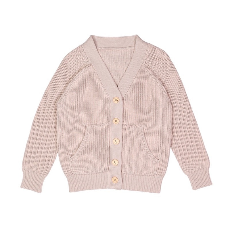 Rock Your Kid Oatmeal Knit Cardigan