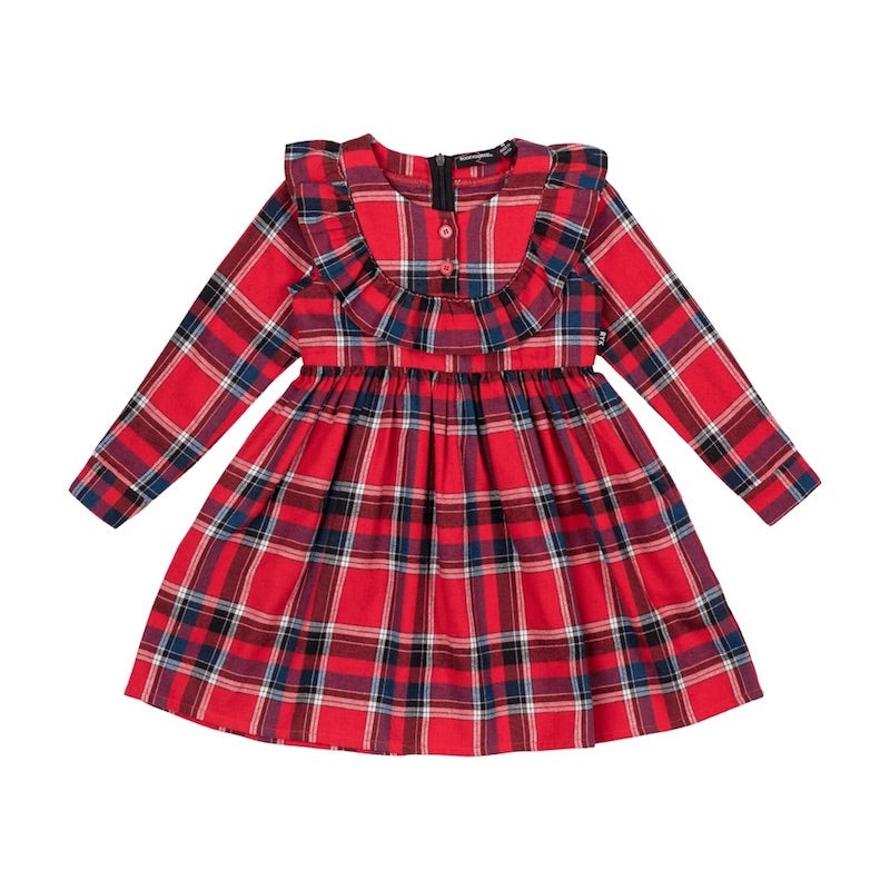 Rock Your Kid Plaid Frill Dress