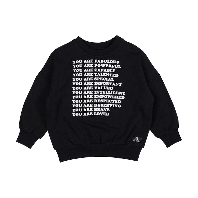 Rock Your Kid You Are Sweatshirt with Mama size