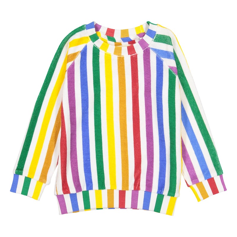 Hugo Loves Tiki Terry Sweatshirt – Rainbow Stripe