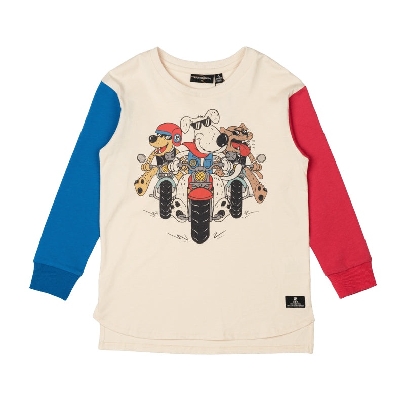 Rock Your Kid Pups On Bikes Boxy Fit T-shirt