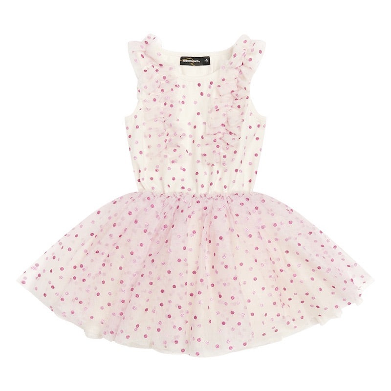 Rock Your Kid Purple Dot Circus Dress
