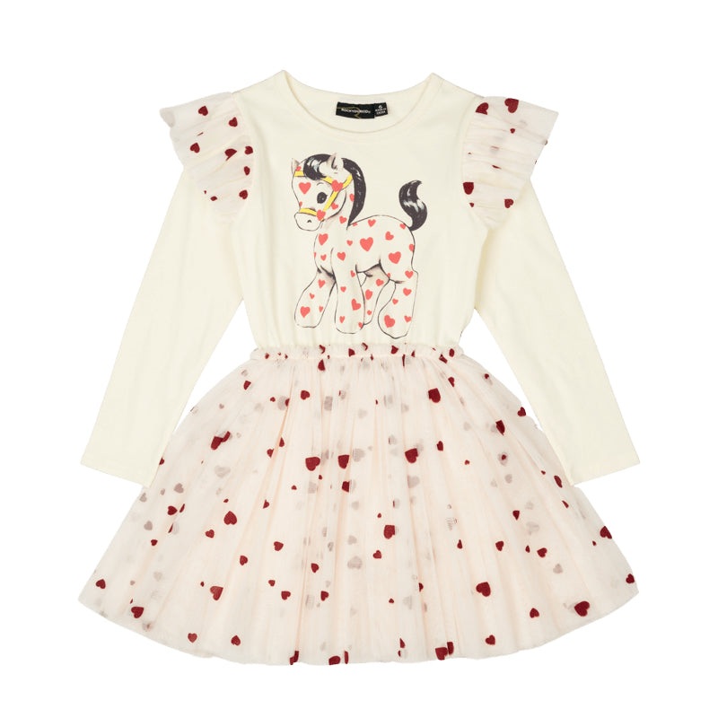 Rock Your Kid XO Pony Long Sleeve Circus Dress