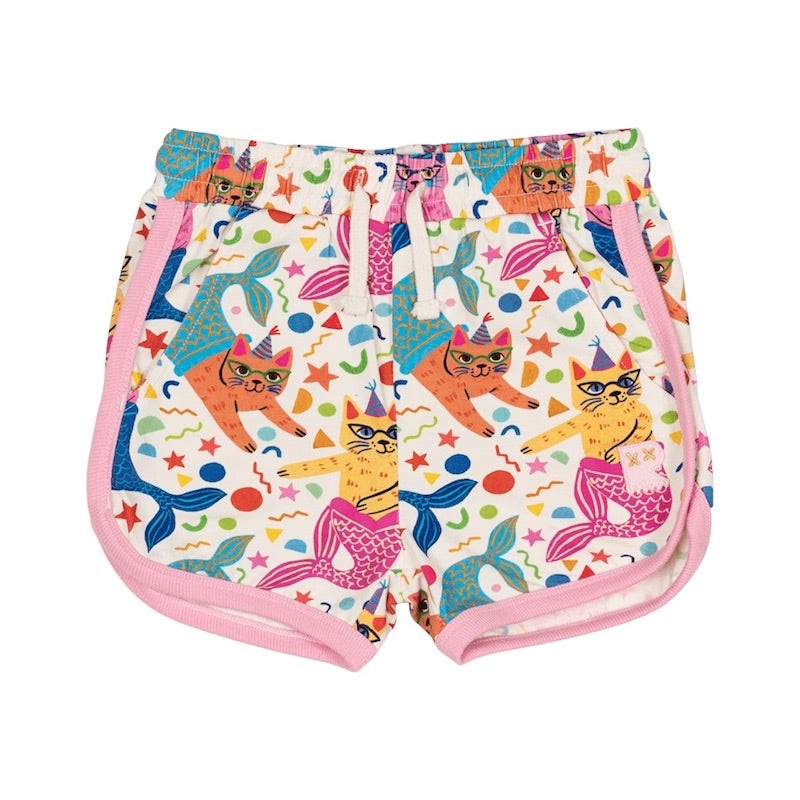 Rock Your Kid Purrmaids Jogger Shorts